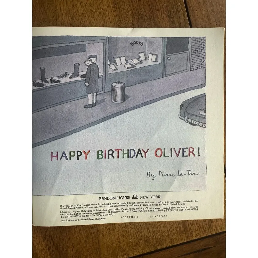 Vintage Children’s Book Lot Happy Birthday Oliver Witch’s Dog